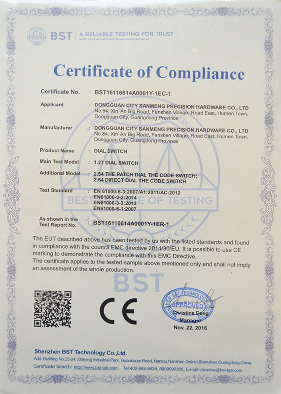 CE certificate