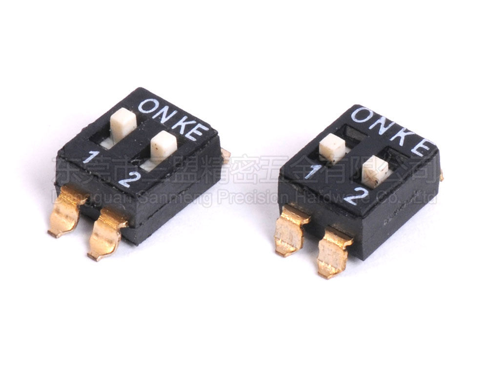 2.54 DIP switch 2 high push patch